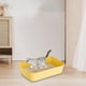 thumbnail image 4 of Caja de arena para gatos / Bandeja de arena para gatos con tapa abierta / Caja de arena para gatos / Orinal para gatitos Amarillo, 4 of 9
