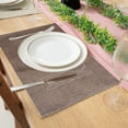 thumbnail image 4 of Snmubt Linen Placemats Fabric Table Mats Insulated Placemats Embroidered Placemats Cotton And Linen Western Placemats (Coffee), 4 of 6