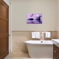 thumbnail image 5 of ZHONGYUTONG Zen Wall Art Canvas Lotus Flower and Purple Butterfly Pictures Spa Stones Painting Meditation Spiritual Bathroom Wall Decor Framed (24.00" x 36.00"), 5 of 5