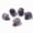 Amethyst, variant on 5pcs Natural Mixed Gemstone Beads Skull Halloween Theme 18~20mm No Hole-Amethyst