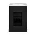 thumbnail image 6 of BridgePoint Home Clara 24" Single Sink Bathroom Vanity in Black with White Stone Top, 6 of 17
