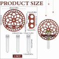 thumbnail image 2 of 1Set Wood Wall Propagation Station Round Wall Hanging Terrarium with Wooden Stand Decorative Planter Terrarium 3 Test Tube Propogation Vase for Home Office Modern Farmhouse Decor DIY, 2 of 7