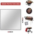 thumbnail image 2 of SHAR 40 Inch Square Fire Pit Mat | Heat Resistant BBQ Mat for Decking | Protect Your Lawn, Garden, Patio, and Backyard, 2 of 5