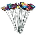 thumbnail image 2 of 50Pcs Colorful Butterfly Garden Stake Ornaments, Artificial Butterfly Flower Picks, Simulation Butterfly Lawn Decor Sticks, DIY Floral Vase Arrangement Butterfly Inserts, Fake Butterfly Stem Picks, 2 of 7