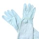 thumbnail image 5 of Guantes de apicultor con puños elásticos de piel sintética gruesa, protección para apicultores. Blanco, 5 of 6