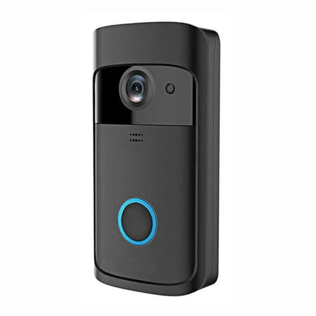 Wireless Video Doorbell 720P Visual Real-Time Wi-Fi Video Bell Pir Detection Night Vision 2-Way Talk Home Camera With 166 Degree Lens & Cloud Storage Compatible With Ios & Android