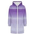 thumbnail image 4 of Bovemsi Sweatshirt for Women Long Zip Up Double Zipper Fleece Jacket Sweatshirts Fall Winter Fashion Clothes Zip Up Hoodie, 4 of 4