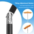 thumbnail image 5 of Abble 6.5FT Square Outdoor Patio Umbrella with Push Button Tilt and Crank Handle, Market Umbrella for Garden Deck Backyard Pool,  Orange, 5 of 8