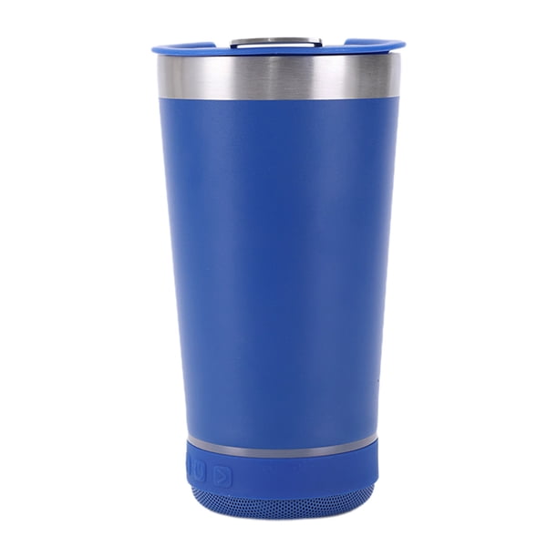 Pisexur Batería de cocina Altavoz Bluetooth de 16 oz, vaso de acero inoxidable con aislamiento para la cocina del hogar