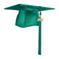 thumbnail image 2 of Shiny Emerald Green Graduation Cap  Tassel, 2 of 7