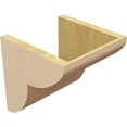 thumbnail image 5 of 10"W x 10"D x 10"H Wide Crestline Rough Cedar Woodgrain TimberThane Corbel, Primed Tan, 5 of 6
