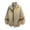 Khaki, variant on Men's Windbreaker Jacket Spring Fall Stand Collar Baseball Trendy Coat Polyester Long Sleeve Relaxed Fit for Outdoor Daily Commute Couples Mens Fashion