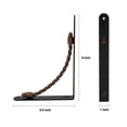 thumbnail image 4 of Hyper Tough 9" X 6.5" Spiral Shelf Bracket - Oil Rubbed Bronze, 4-Pack, 4 of 8