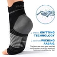 thumbnail image 4 of Plantar Fasciitis Sock (6 Pairs) for Men and Women, Compression Foot Sleeves with Arch and Ankle Support (Black, Medium), 4 of 7