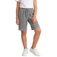 thumbnail image 4 of Atogsazn Kids Boys Summer Short Jeans Chlidrens Casual Wide Leg Drawstring Denim Shorts with Pocket Pants Gray 11-12 Years Fashion, 4 of 7