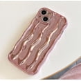 thumbnail image 3 of for iPhone 13 Case Cute Wavy Edge Water Ripple Pattern Design Wave Curly Frame Shape Soft Flexible TPU Shockproof Full-Body Protective Phone Case Cover for Women Girls with iPhone 13 6.1", 3 of 11
