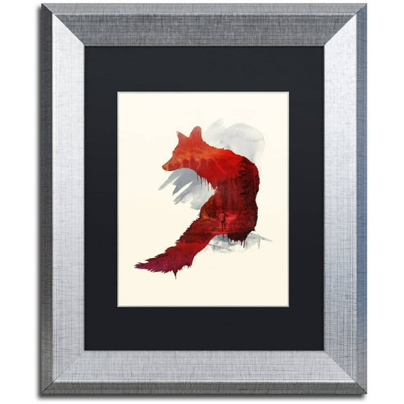 Trademark Fine Art 'Bad Memories' Canvas Art by Robert Farkas, Black Matte, Silver Frame