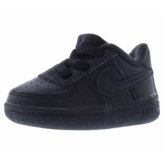 Nike Force 1 Crib Leather Infant/Toddler Shoes Size 2, Color: Black/Black/Black