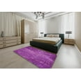 thumbnail image 4 of Ahgly Company Indoor Rectangle Patterned Dark Violet Purple Novelty Area Rugs, 8' x 10', 4 of 6