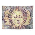 thumbnail image 5 of PRATYUS Pastel Pink Tapestry Burning Sun Tapestry Mystic Tapestry Celestial Sun and Moon with Stars Tapestry Psychedelic Hippy Tie Dye Wall Hanging for Party Home Decor (Pastel,Multi Size) Painting, 5 of 6