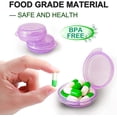 thumbnail image 5 of Small Pill Box (3 Pack), Daily Mini Pill Organizer Portable for Purse Pocket,Travel Pill Case Medicine Storage Container Earplug Case (Red）, 5 of 14