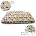 thumbnail image 3 of Cartoon Pet Bed, Style Animal Caricatures Very Jungle Inhabitants Pattern Snowy Forest, Chew Resistant Pad for Dogs and Cats Cushion with Removable Cover, 24" x 39", Multicolor, by Ambesonne, 3 of 4