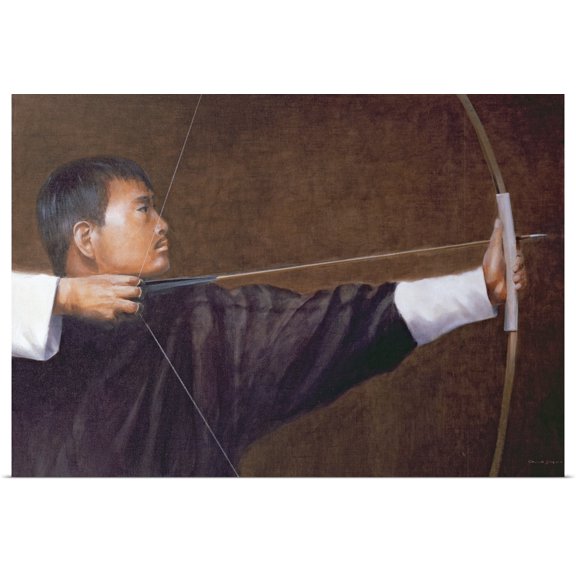 Great BIG Canvas | Rolled Lincoln Seligman Poster Print entitled Archer, Bhutan