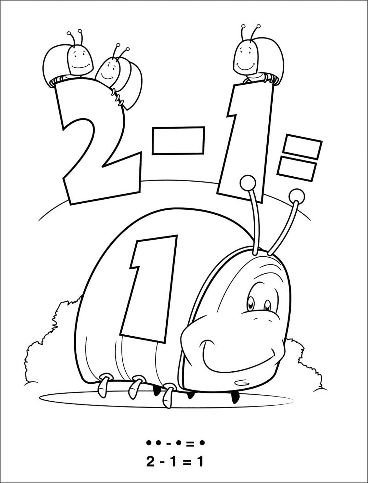 25 Pack - Fun With Subtraction Kid's Educational Coloring & Activity Books