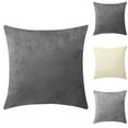 thumbnail image 3 of WHEANG Clearance Decorative Throw Pillow Bundle Set Light Coffee Gradient Silky Velvet With Inserts 22 X 22, 3 of 3