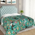 thumbnail image 6 of Horses Florals Throw Blanket Warm Ultra-Soft Micro Fleece Blanket for Bed Couch Living Room, 6 of 6