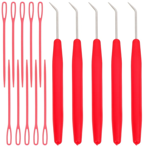 15pcs Knitting Loom Hook Tools Colorful Looming Hooks Sewing Needles Crochet Hooks Knitting Needles for Home(Random Color)