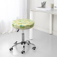 thumbnail image 7 of Susaid Armadillo Floral Print Elastic Bar Stool Cover Personalized Washable Stool Cover for Barbershop Home Bar Kitchen-14 inch, 7 of 7
