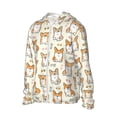 thumbnail image 2 of Haiem Cartoon Corgi UPF 50+ Fishing Shirts for Men Long Sleeve UV Sun Protection Hoodie Non-Mask Outdoor Hiking Shirts, 2 of 9
