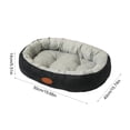thumbnail image 3 of Oval Pet Beds for Indoor Cats Dogs, Washable Pet Bed with Slip-Resistant Bottom for Medium Large Dogs and Cats, 3 of 6