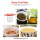 thumbnail image 3 of Naiovety Colador de hojas sueltas de té de acero inoxidable, filtro de malla, escurridor de doble capa, tamiz, infusor, tetera, suministro de cocina Teteras Rojo Naiovety HA010896-02, 3 of 6