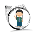 thumbnail image 1 of Anillo de compromiso de boda Unbranded larga coleta Guatemala ajustable, 1 of 3