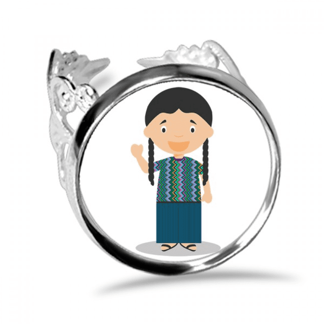 Anillo de compromiso de boda Unbranded larga coleta Guatemala ajustable