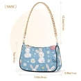 thumbnail image 3 of FORMRS Womens Shoulder Bag with Chain Strap Clutch Purse Cute Tote Handbag, Cartoon Easter Bunnies, 3 of 7