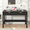 Black, variant on Fluted Computer Desk with 2 Drawers, 39 Inch Small Computer Desk with Storage, Compact Writing Study Desk for Small Spaces