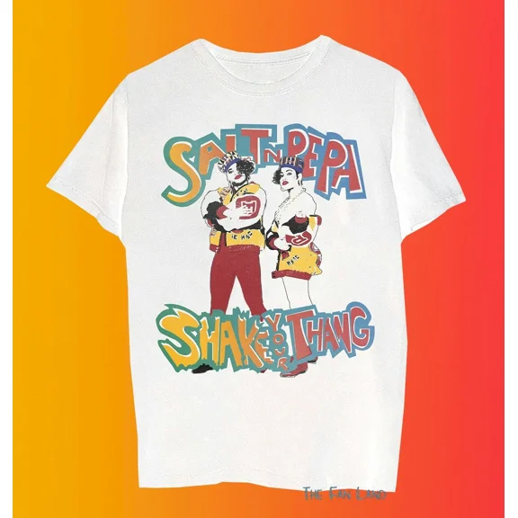 Salt N Pepa Shake Your Thang White 1988 Vintage T-Shirt