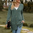thumbnail image 6 of AELand Women's Long Sleeve Cardigan Sweater Lightweight Button Down Brushed Knit Tops with Pockets S~3XL, 6 of 6