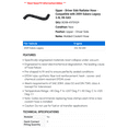thumbnail image 2 of Upper - Driver Side Radiator Hose - Compatible with 2009 Subaru Legacy 3.0L H6 GAS, 2 of 2