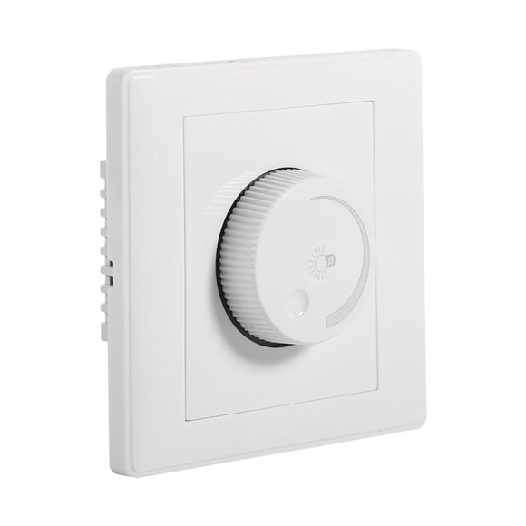 Uadme Gradateur Maison Mural Bouton Rotatif Lampe luminosité contrôleur Panneau gradateur pour Dimmable Incandescent