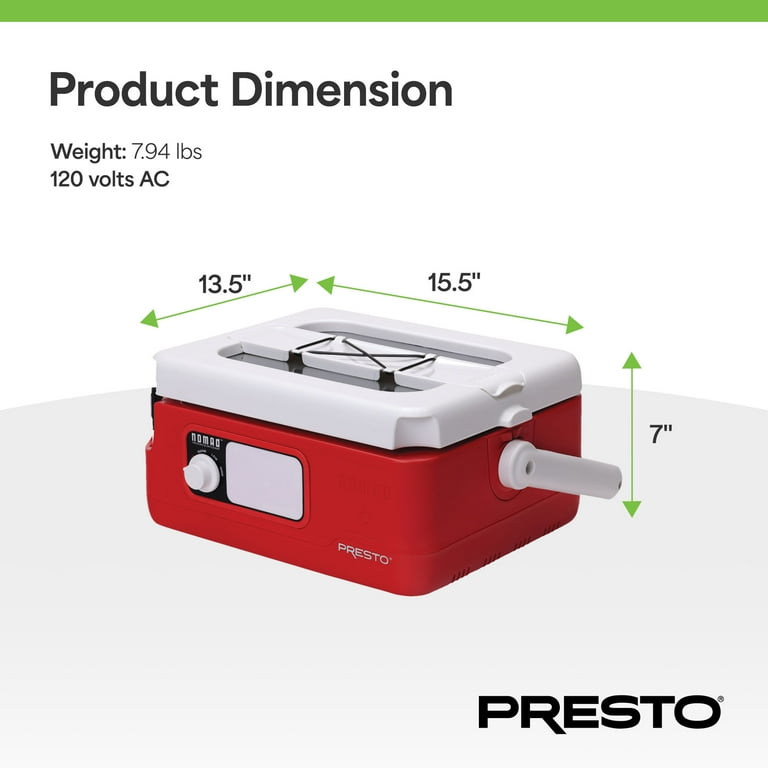 Presto 6-Quart Nomad Traveling Slow Cooker, Red photo 5