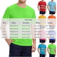 thumbnail image 4 of UVEASISHA Safety Shirts for Men Reflective Strips Quick Dry T-Shirts High Visibility Construction Work Shirt Short Sleeve Lightweight Mesh T Shirts Orange 4XL, 4 of 10
