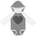 thumbnail image 3 of Inktastic Heart Made Of Paws, Dog Paws, Puppy Paws - Black Boys or Girls Long Sleeve Baby Bodysuit, 3 of 5