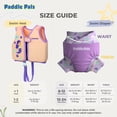 thumbnail image 6 of Paddle Pals Baby Swim Vest & Reusable Swim Diaper Set for Toddler 24 Months- Purple, 6 of 6