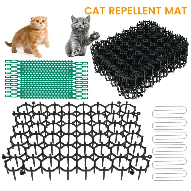 Zerodis Cat Deterrent Mat, Mat with Spikes Prickle Strips for Cats Dogs  Spiked Mat Network Digging Stopper for Garden Fence Outdoor Indoor Keep Pet  Dog Cat Off Couch Furniture 13x49cm - Yahoo