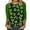 S8-Green, variant on successthop St Patricks Day T Shirts for Women Green Oversized Slash Shoulder Crewneck Shirts Long Sleeve Plus Size Tops