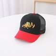 thumbnail image 3 of WOYY Kids Baby Girls Boys Cartoon Car Baseball Hat Color Block Sun Protection Snapback Hat, 3 of 3